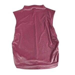 A New Day Women's Sleeveless Velvet Top Mauve Pink Party Tank